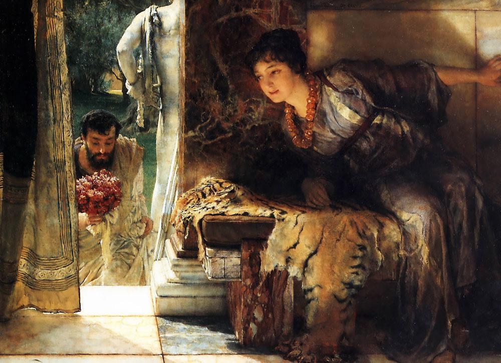 Sir Lawrence Alma-Tadema Welcome Footsteps